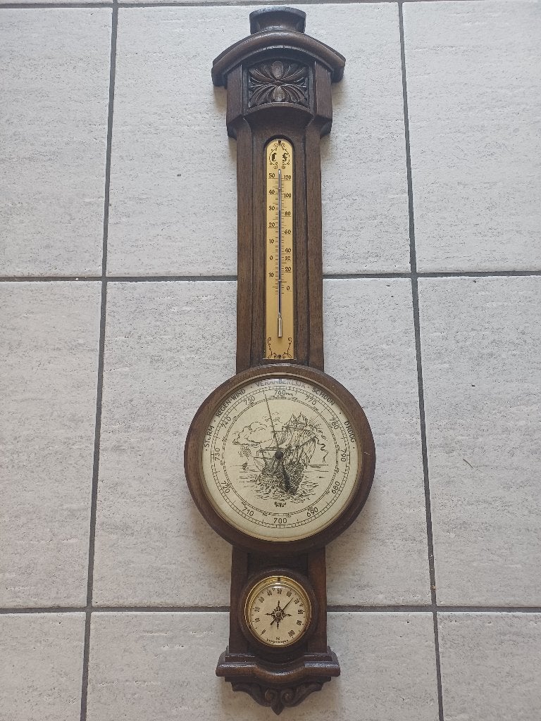 Thermometer, barometer, hygrometer, Ophalen, Barometer