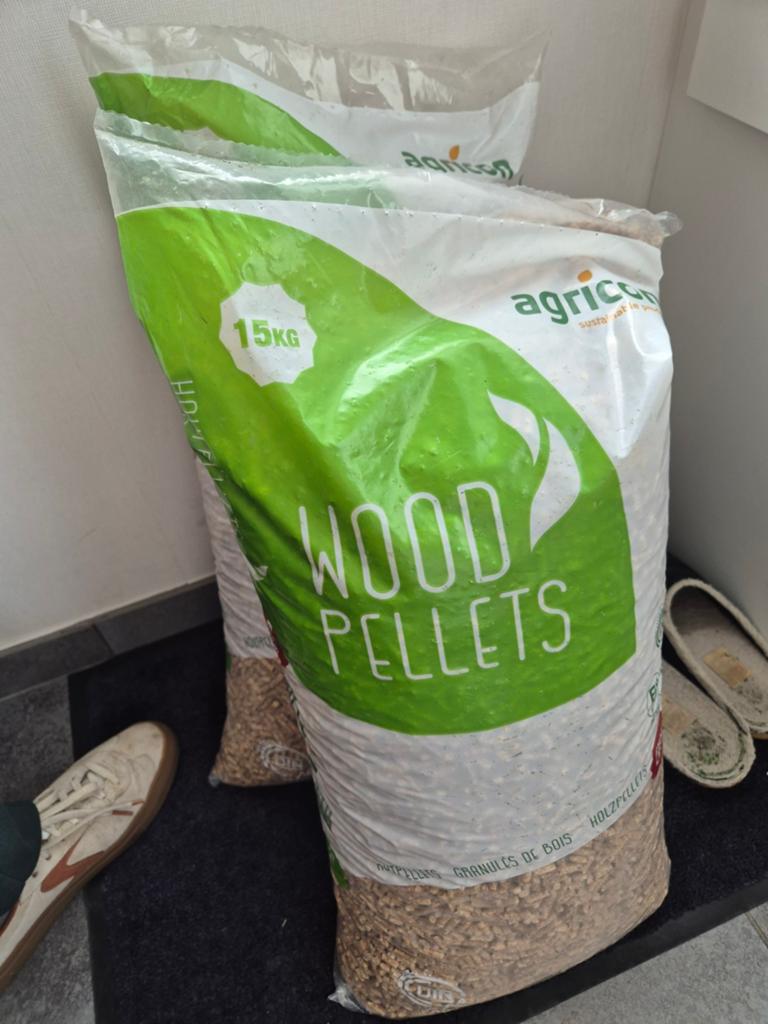 2 zakken houtpellets van agricon, Jardin & Terrasse, Sable, Enlèvement