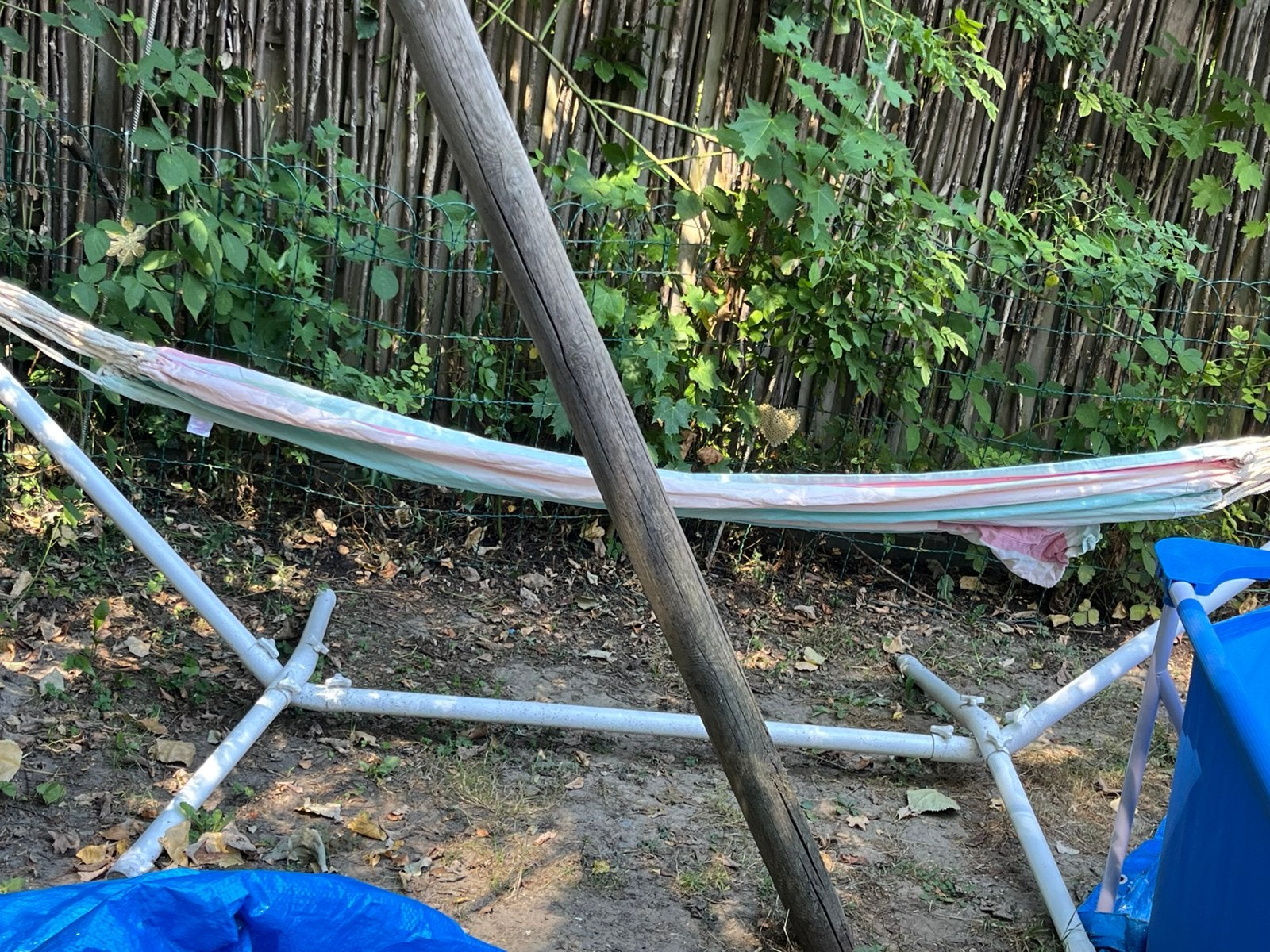 Hangmat met staander wit, Ophalen, Gebruikt, Met standaard, Eenpersoons