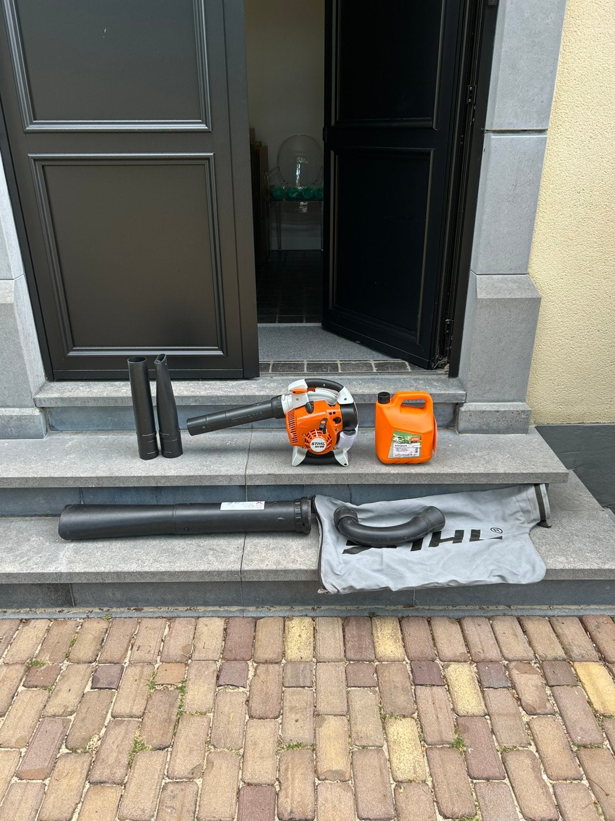 Stihl SH 86 Bladblazer & Zuighakselaar – Topstaat, Jardin & Terrasse, Souffleurs de feuilles, Comme neuf, Enlèvement