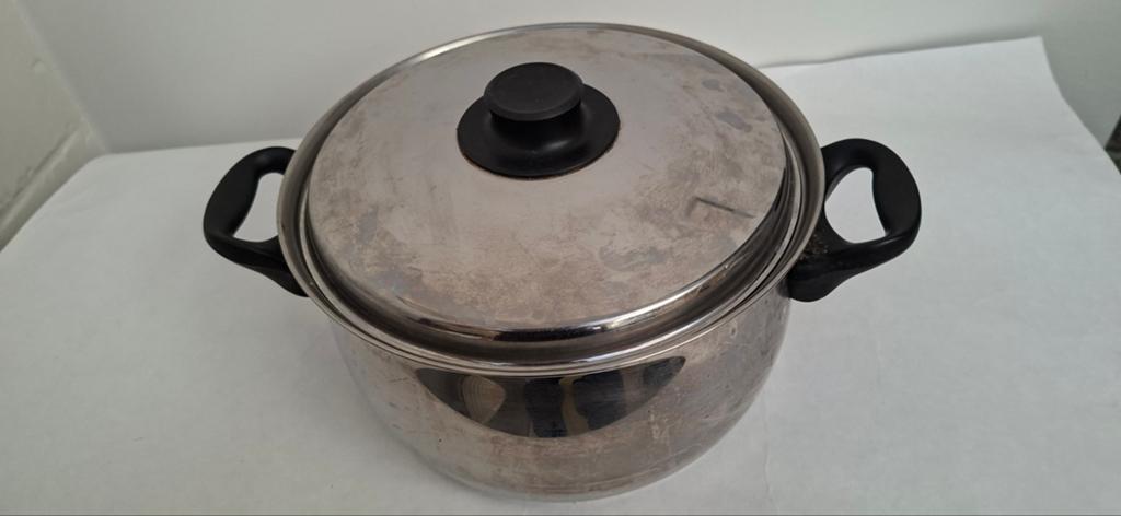Poêle Raadvad 26 cm x 15 cm avec couvercle et 2 poignées, Maison & Meubles, Inox, Enlèvement, Utilisé, Poêle à frire ou Sauteuse