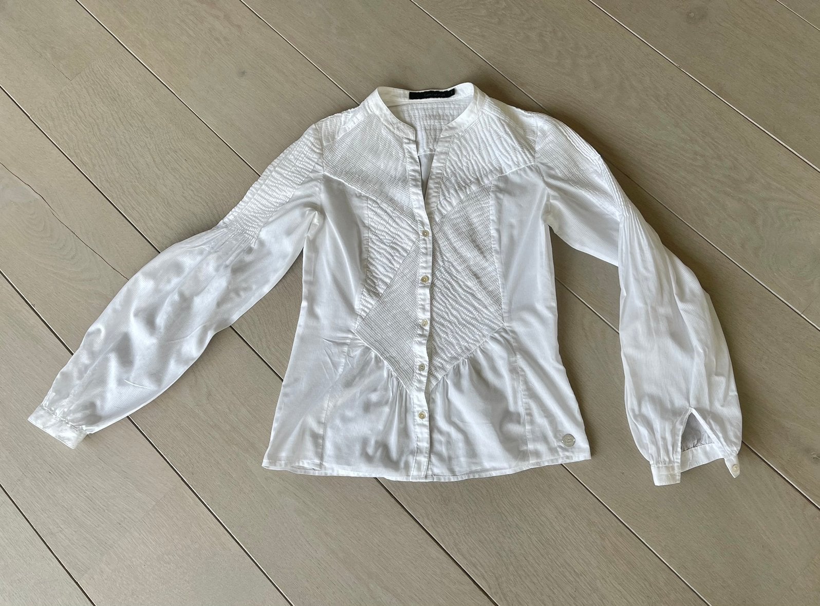 Bloesje Calvin Klein, Ophalen of Verzenden, Zo goed als nieuw, Maat 38/40 (M), Wit