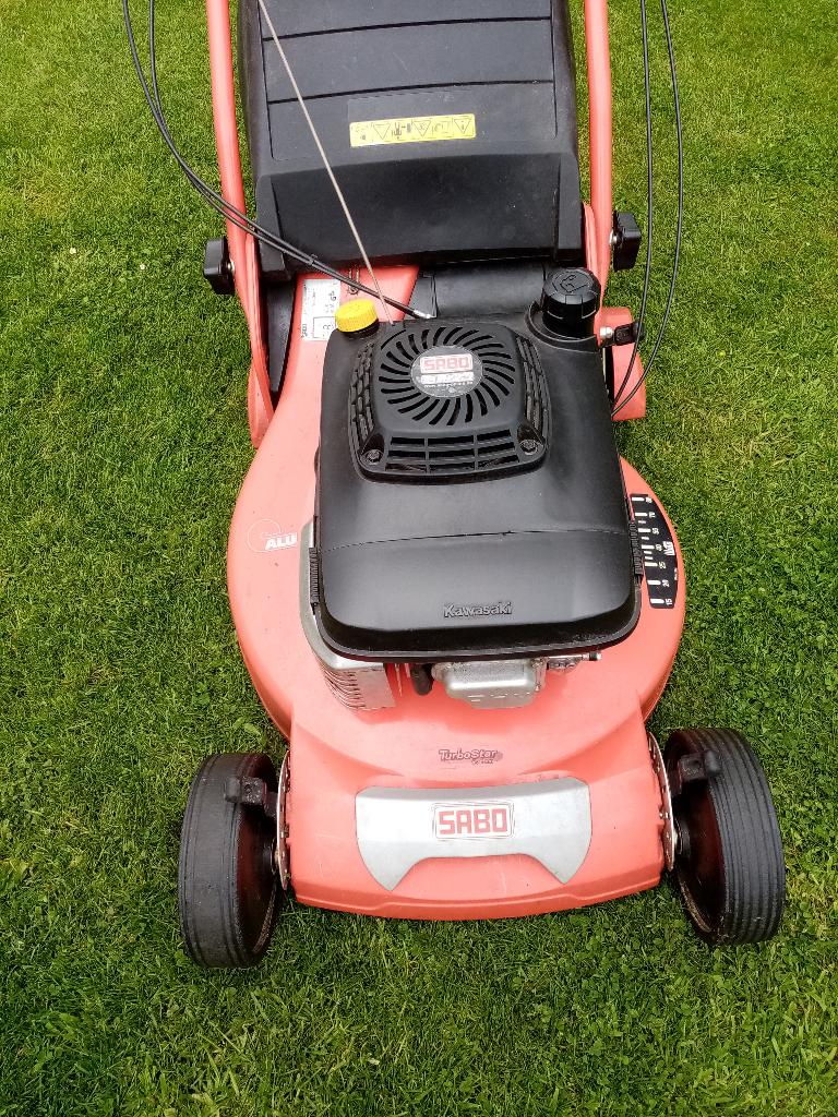 Sabo grasmaaier, Tuin en Terras, Ophalen, Zo goed als nieuw, 50 cm of meer, Versnellingen
