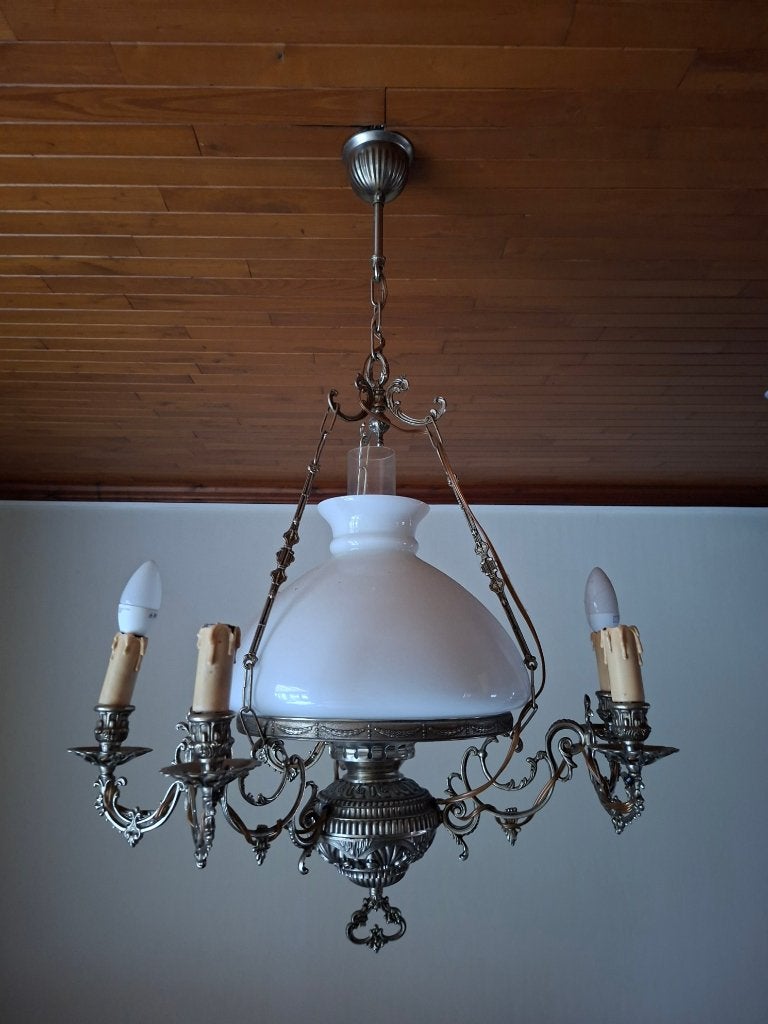 Klassieke Hanglamp met Sierlijke Details, Ophalen, Zo goed als nieuw