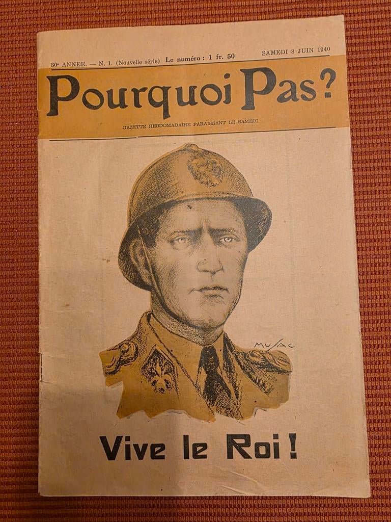 Revue du 8 juin 1940, Collections, Maisons royales & Noblesse, Enlèvement