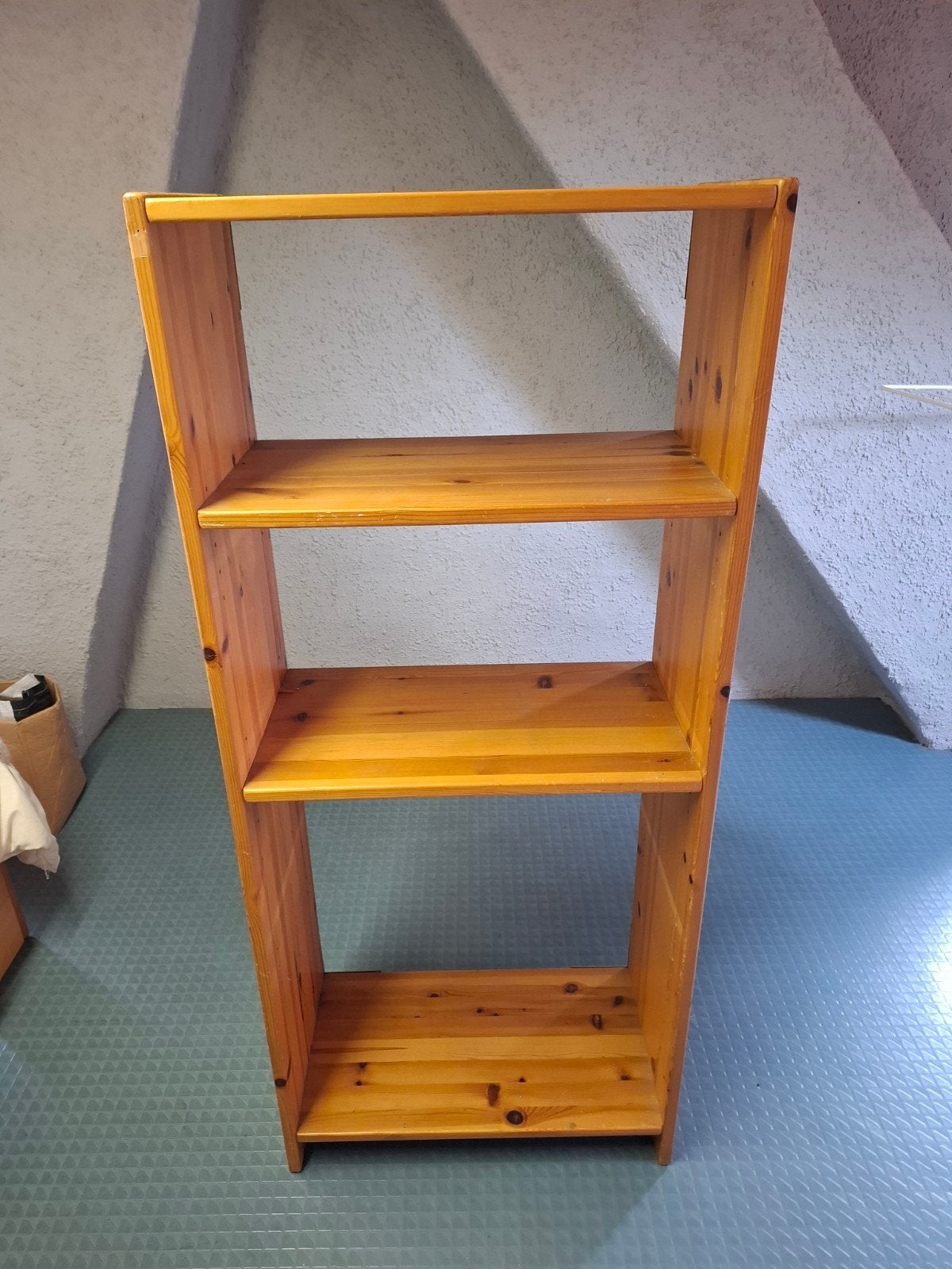 grenen boekenkast met 2 leggers, Ophalen