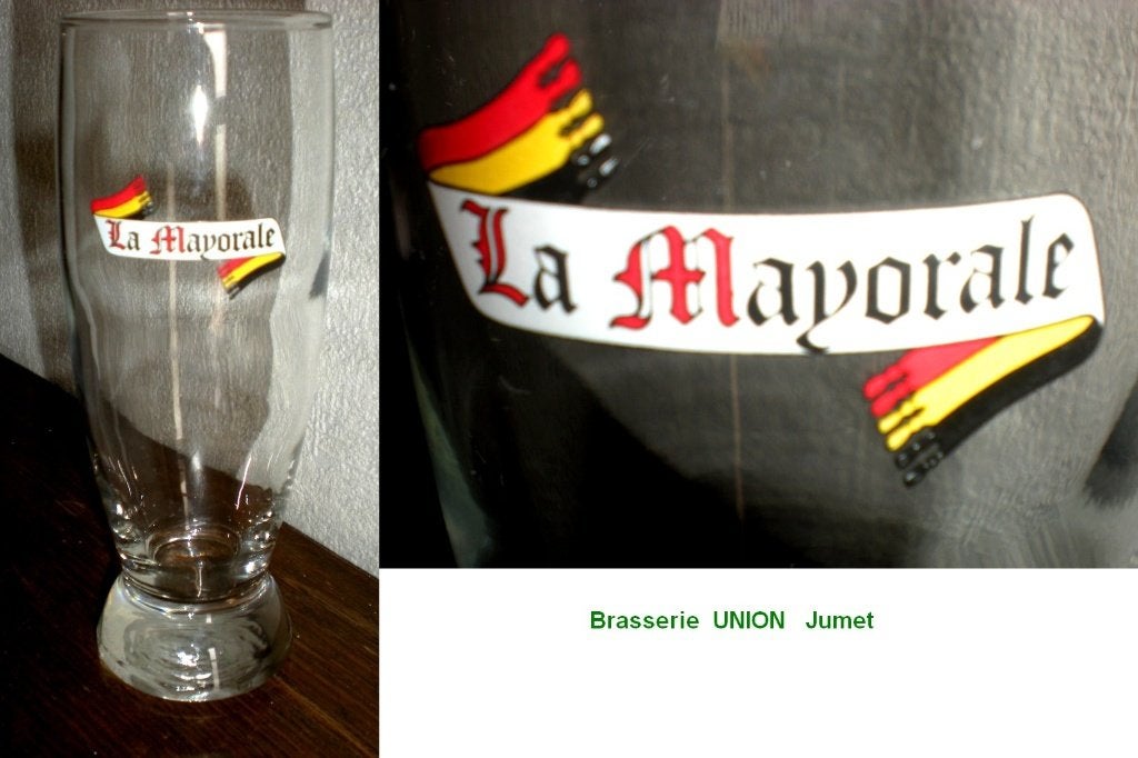 La Mayorale (Union Jumet), Verzamelen, Biermerken, Zo goed als nieuw, Glas of Glazen, Ophalen of Verzenden