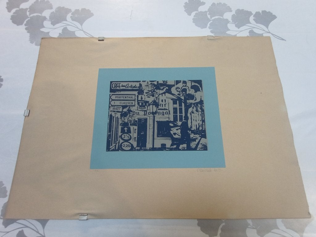 Sérigraphie P. Van Maele 1977 - Luxembourg, 61x43, B10, Enlèvement ou Envoi, Sérigraphie