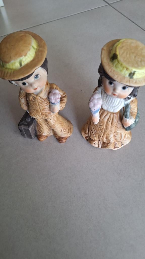 Biscuit Beeldjes Porselein, Verzamelen, Ophalen of Verzenden, Gebruikt, Mens