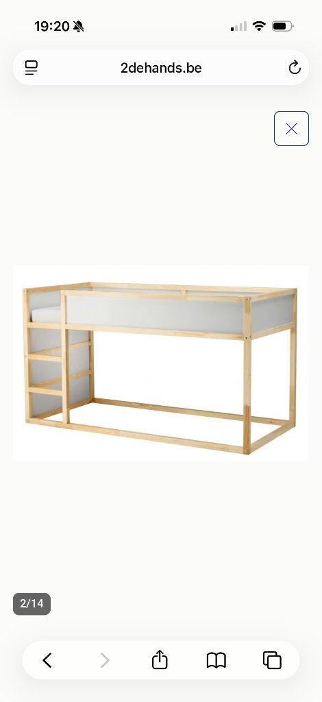 Kura bed (ikea), Ophalen, Gebruikt, Lattenbodem, 100 cm of meer