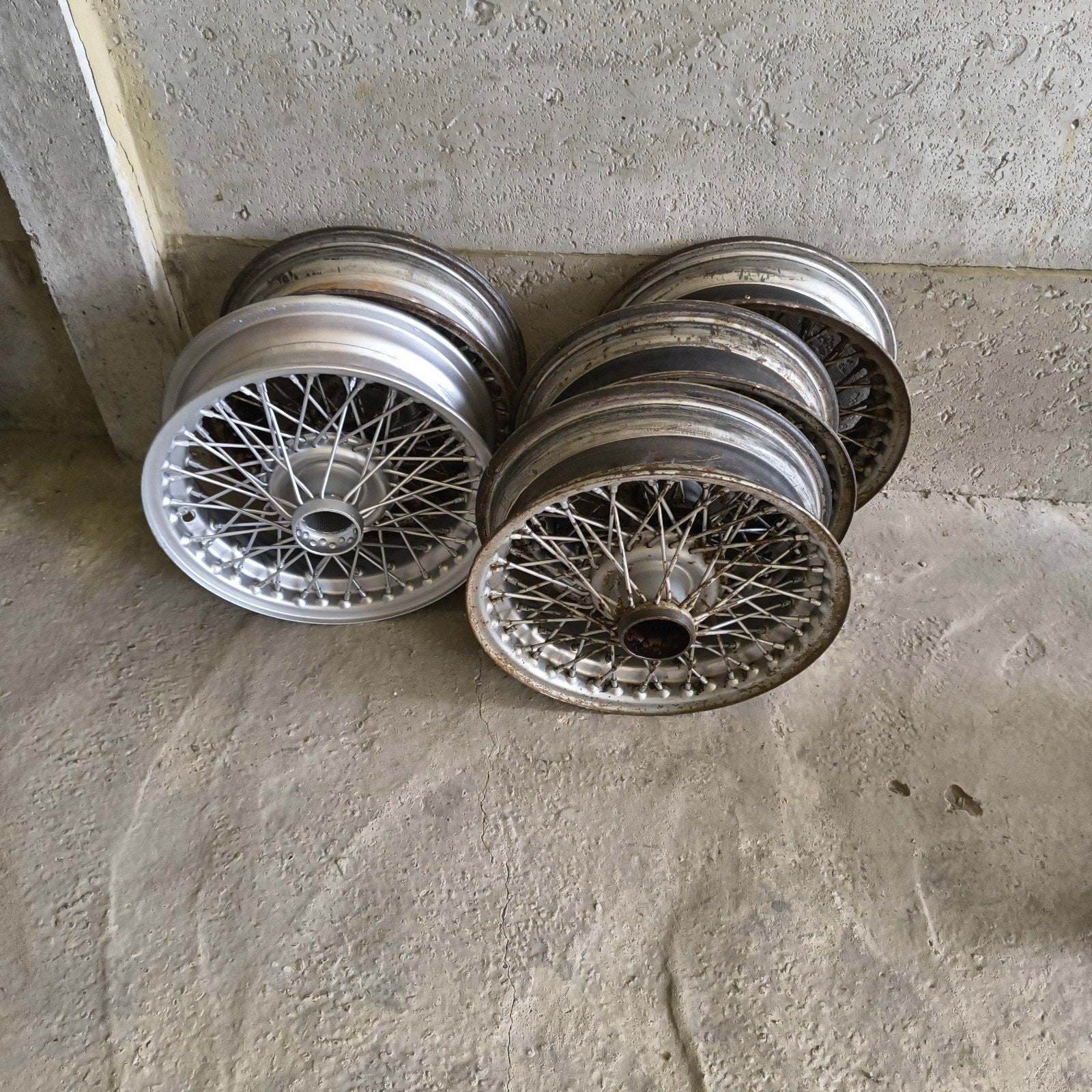 Spaakwielen 5 stuks 4,5x15 inch  60Spaken, Ophalen, Gebruikt