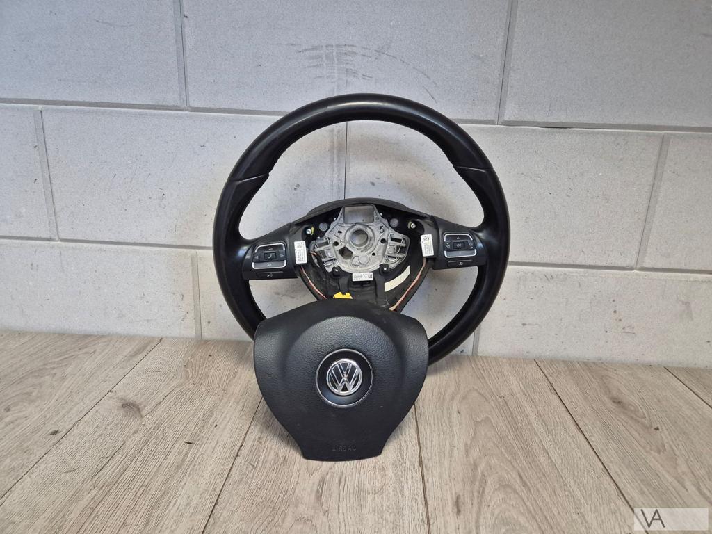 Stuur met airbag en knoppen VW Golf 6 / Transporter / Passat, Gebruikt, -, Volkswagen, -