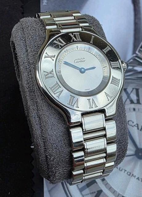 Cartier 21 Must de Cartier, Enlèvement, Acier, Acier