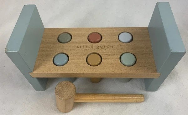 Little Dutch Hamerbank Ocean Hout Speelgoed Motoriek peuter, Kinderen en Baby's, Verzenden, Zo goed als nieuw, Overige typen