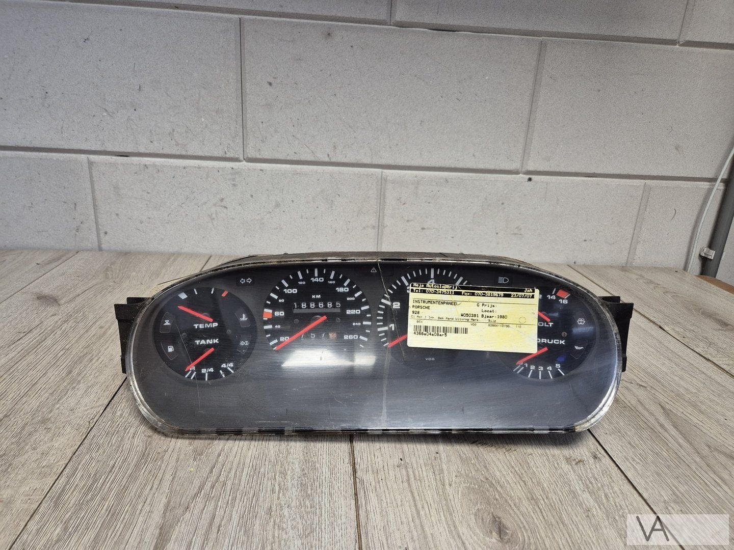 Porsche 928 1977 - 1995 cockpit tellerklok 92864110130 €250, Autos : Pièces & Accessoires, -, Porsche, Utilisé, -