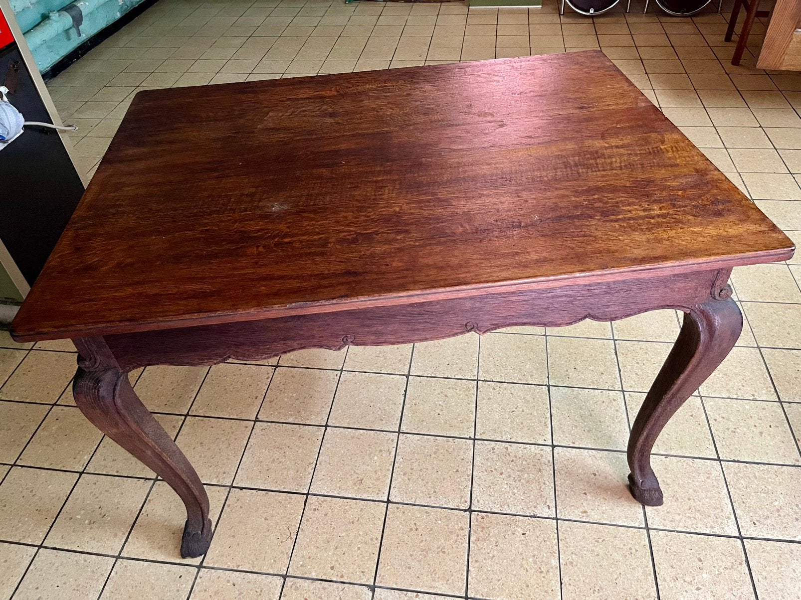 Vintage ,Antieke , eiken tafel, Antiek en Kunst, Ophalen