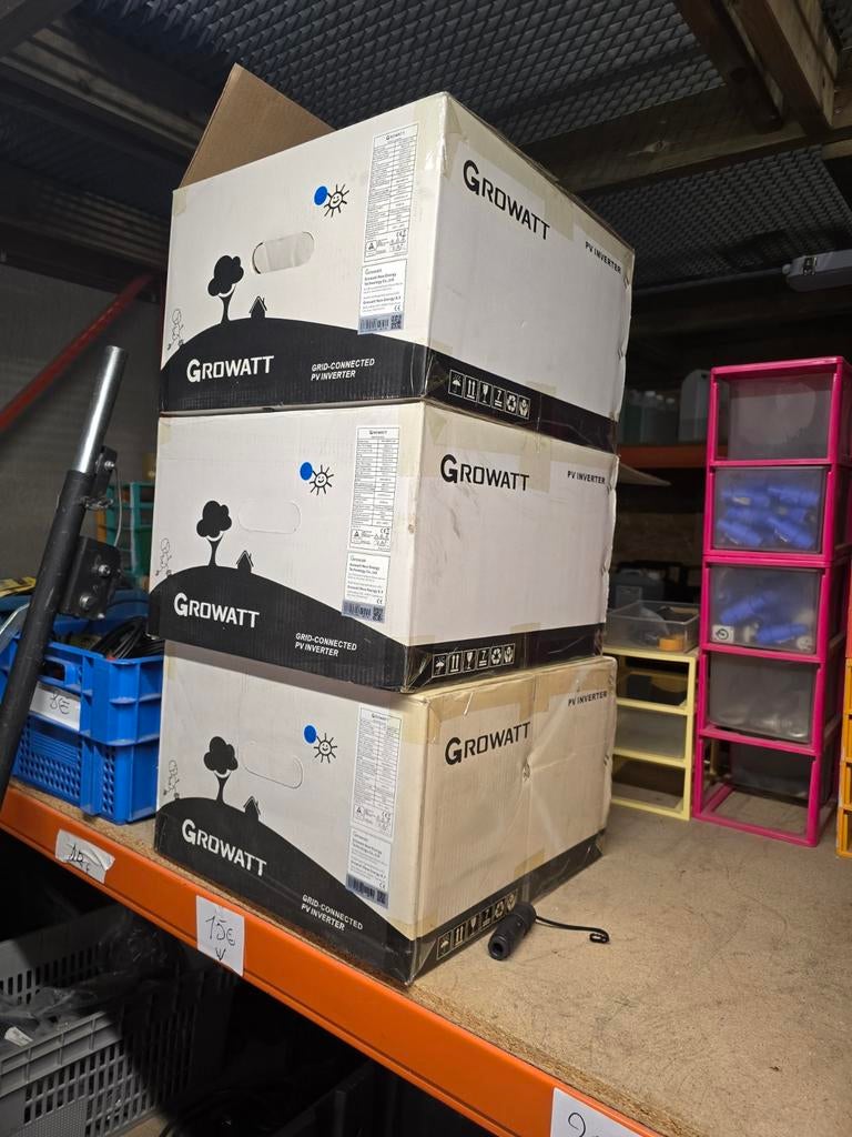 Nieuwe growatt hybride omvormers, Ophalen
