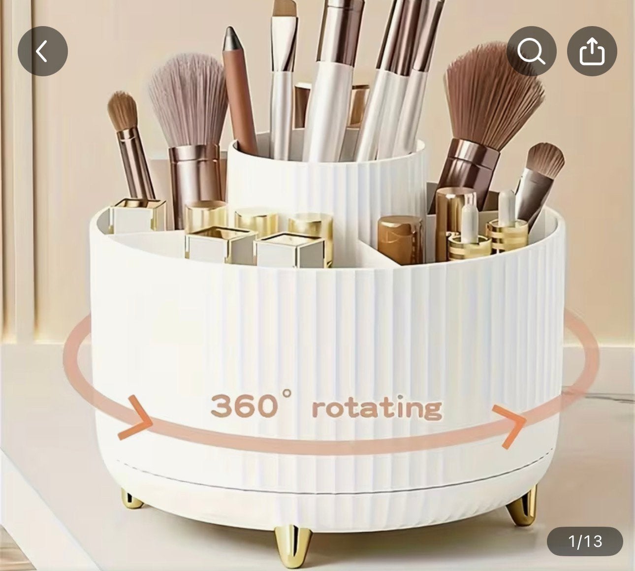 Draaibaare make up organizer, Verzenden, Nieuw