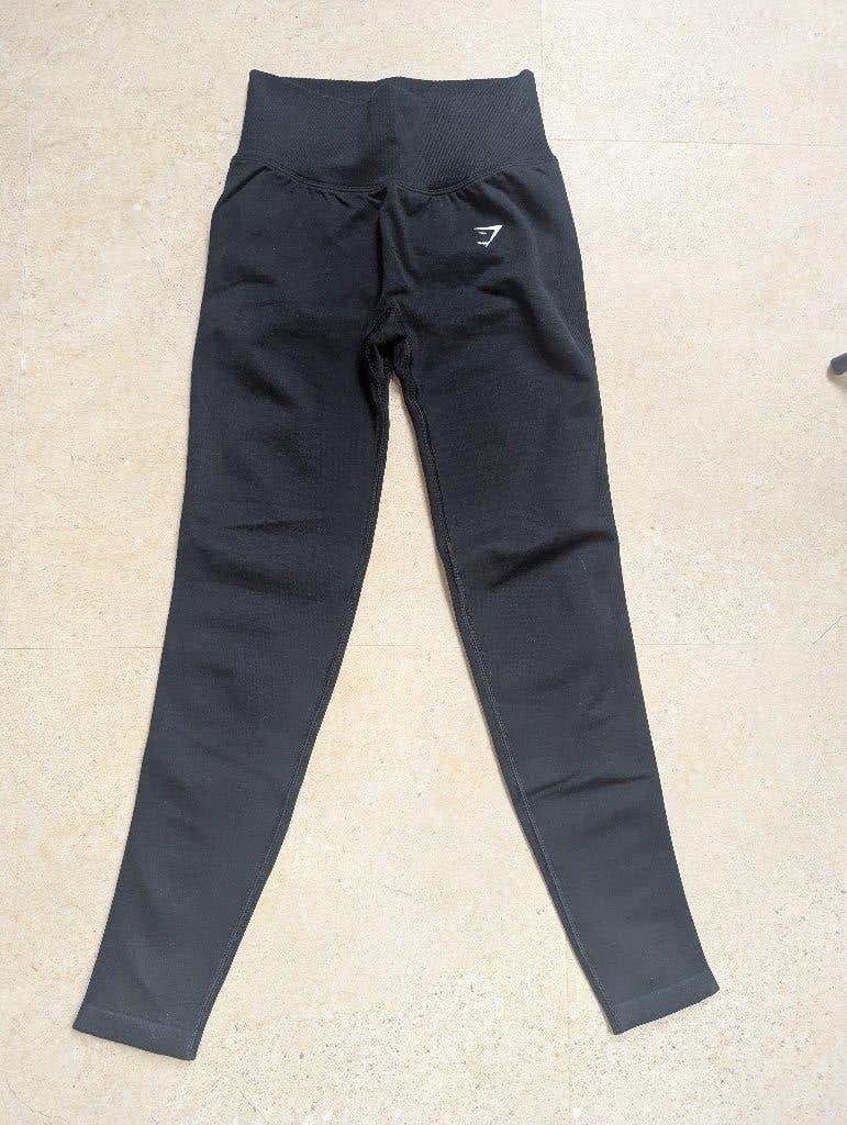Legging Gymshark Noir, Taille 36 (S), Fitness ou Aérobic, Porté, Noir