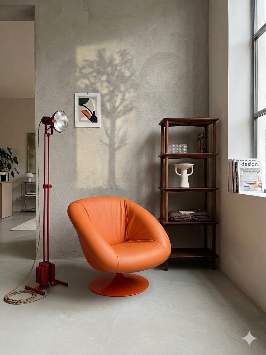 Fauteuils orange Takahama Tulipe Scarpa Platner du milieu du, Enlèvement ou Envoi