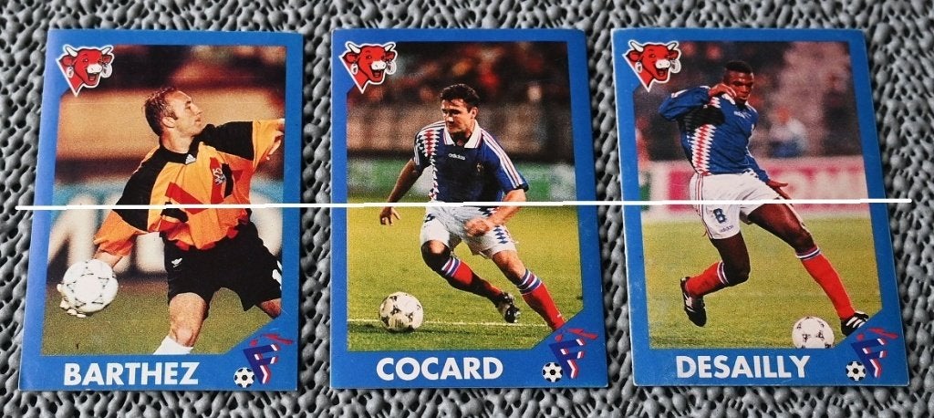 Marabou/La vache qui rit/Team France 1994/9 joueurs, Envoi, Utilisé, Affiche, Image ou Autocollant