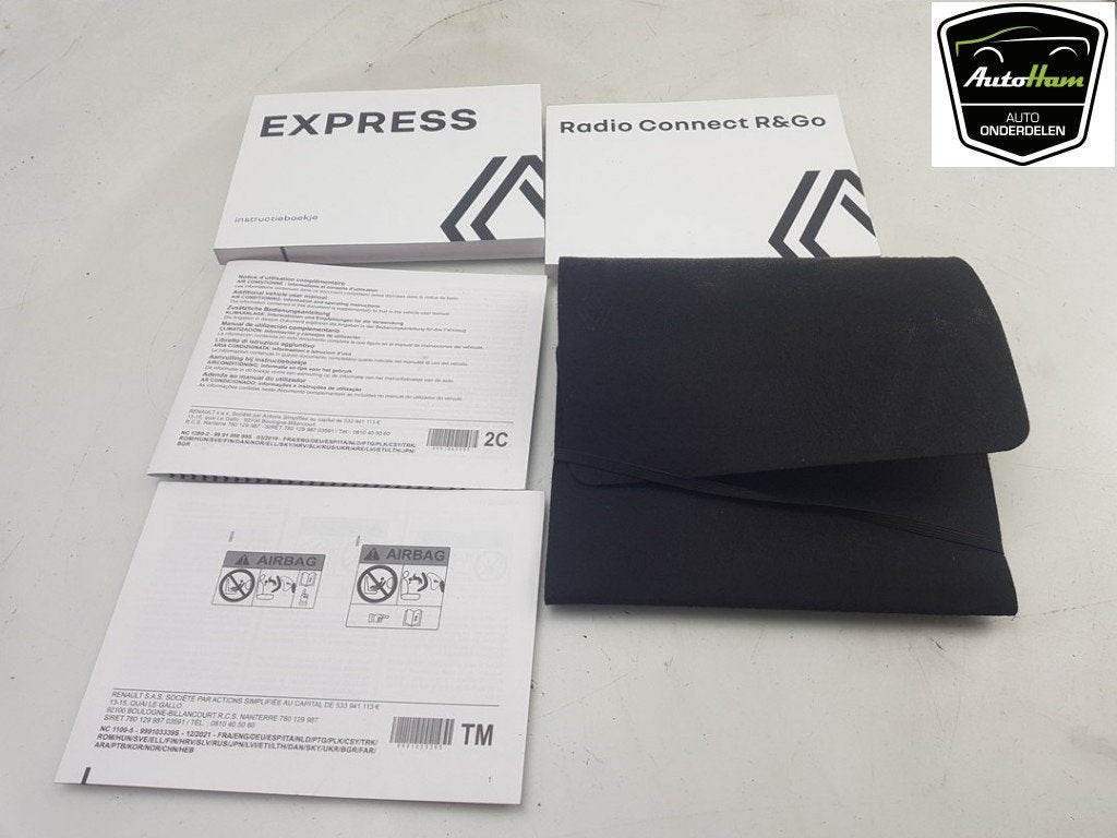 INSTRUKTIEBOEK Renault Express (01-2021/-), Dhr. J. Ham, Gebruikt, Renault, Administratie@autoham.nl