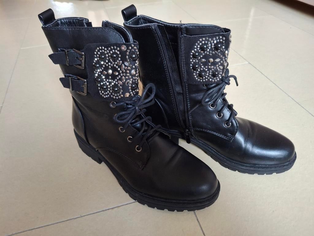 Zwarte bottines mt 37, Kleding | Dames, Schoenen, Ophalen of Verzenden