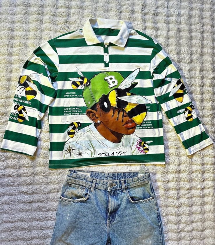 Haut manches longues Y2K Vintage – Taille M – Streetwear, Ophalen of Verzenden, Nieuw, Maat 52/54 (L), Groen