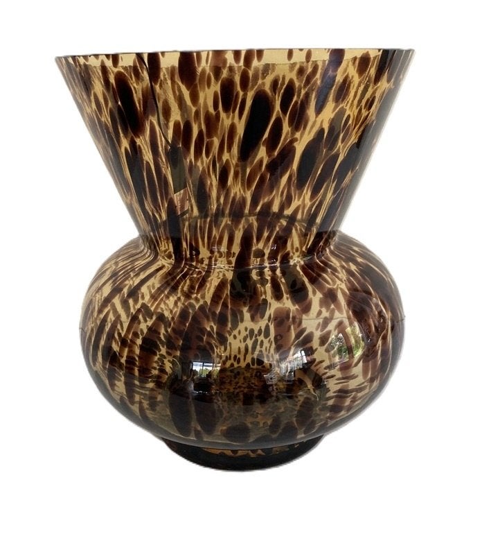 Riverdale – Vaas Liv Turtle amber 35 cm, Neuf, Marron, 35 cm, Verre