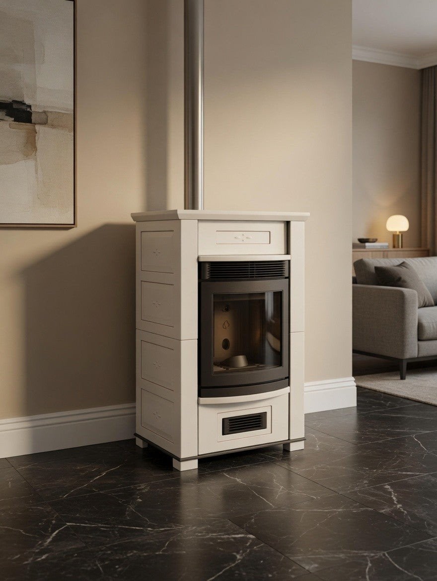 Poêle à granulés Piazzetta Ginevra 15kw avec garantie de 2 a, Enlèvement, Poêle à granulés