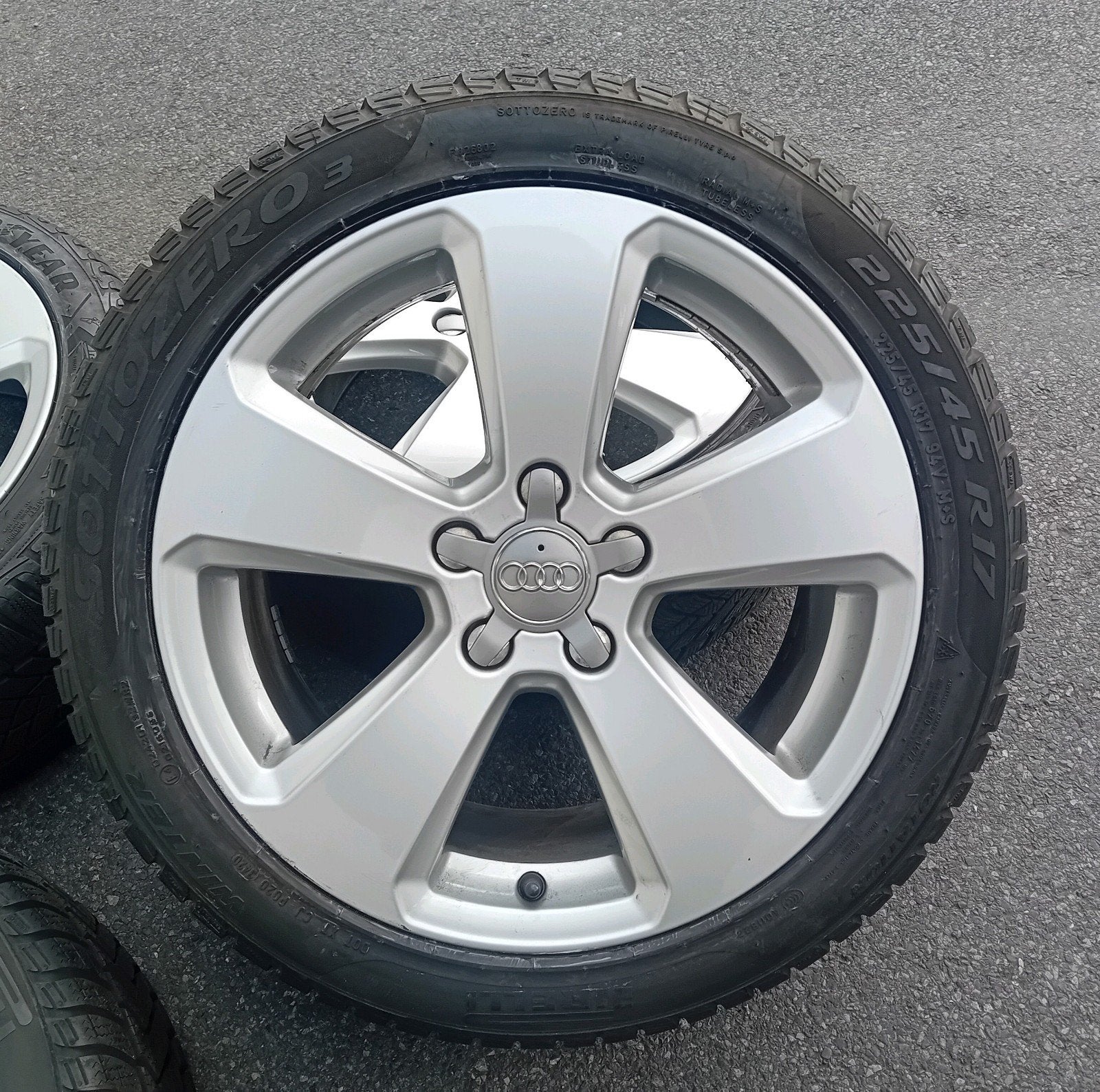 Velgen winterbanden alu Audi A3 S-Line 17inch 5x112 5&7mm🚖, Auto-onderdelen, Ophalen, Gebruikt, Audi