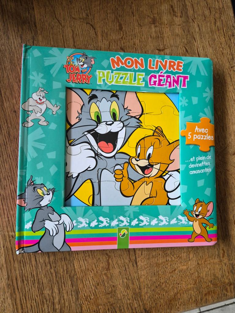 Mon livre puzzle géant de Tom et Jerry, Garçon ou Fille, Fiction général, Livre à déplier, Utilisé