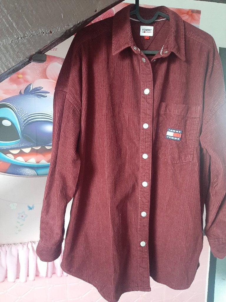 Tommy jeanshemd, Overige kleuren, Verzenden, Zo goed als nieuw, Maat 36 (S)