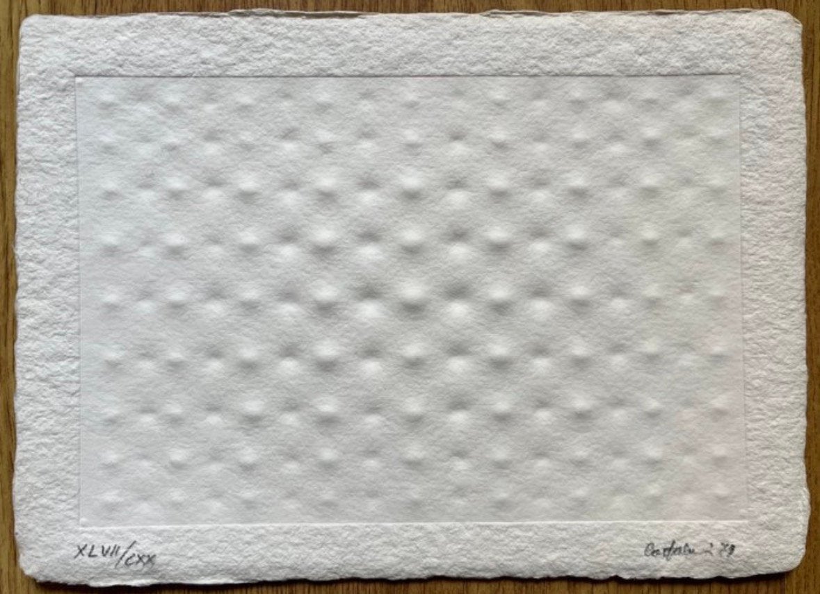 Enrico Castellani - prachtige diepdruk kunstprint, Antiquités & Art, Enlèvement ou Envoi, Lithographie