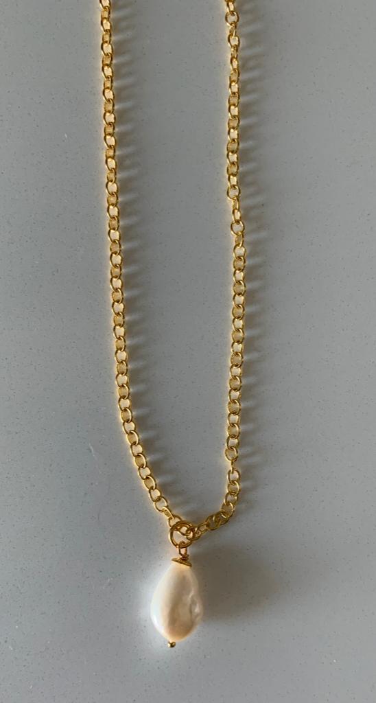 Beau Collier Pampille Youm Neuf, Handtassen en Accessoires, Kettingen, Ophalen, Nieuw, Goud, Goud