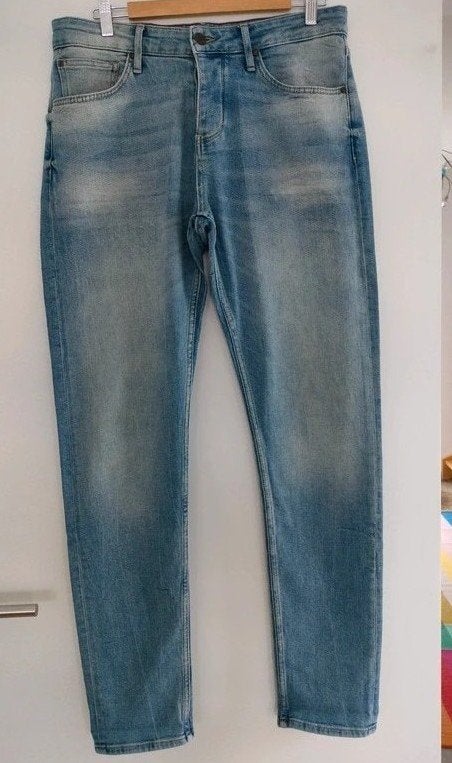 Herenjeans Blue Ridge maat 32/34 of Medium straight fit, Kleding | Heren, Spijkerbroeken en Jeans, Blue ridge, Blauw, Ophalen of Verzenden
