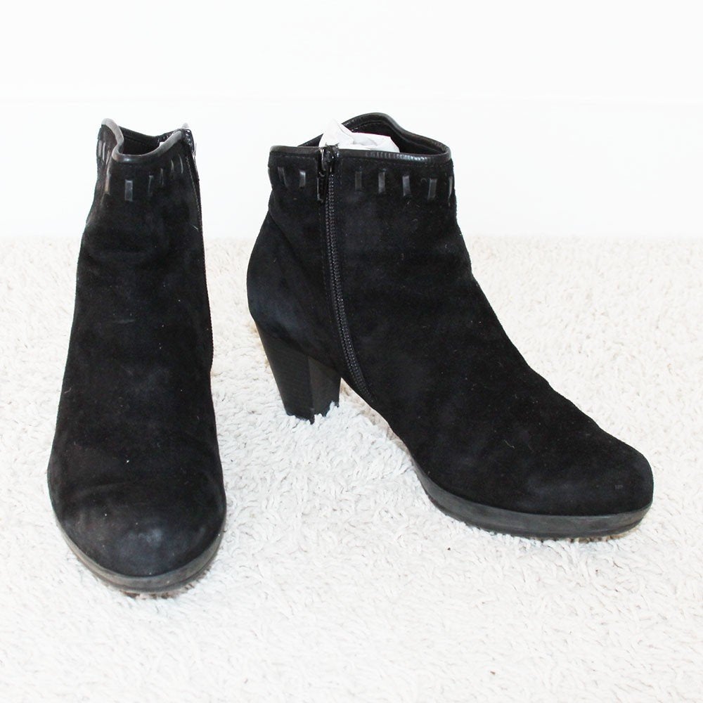 Belles bottes Gabor en daim noir s29 (taille 5/38) €40, -, Enlèvement ou Envoi, Gabor, Comme neuf, Boots et Botinnes