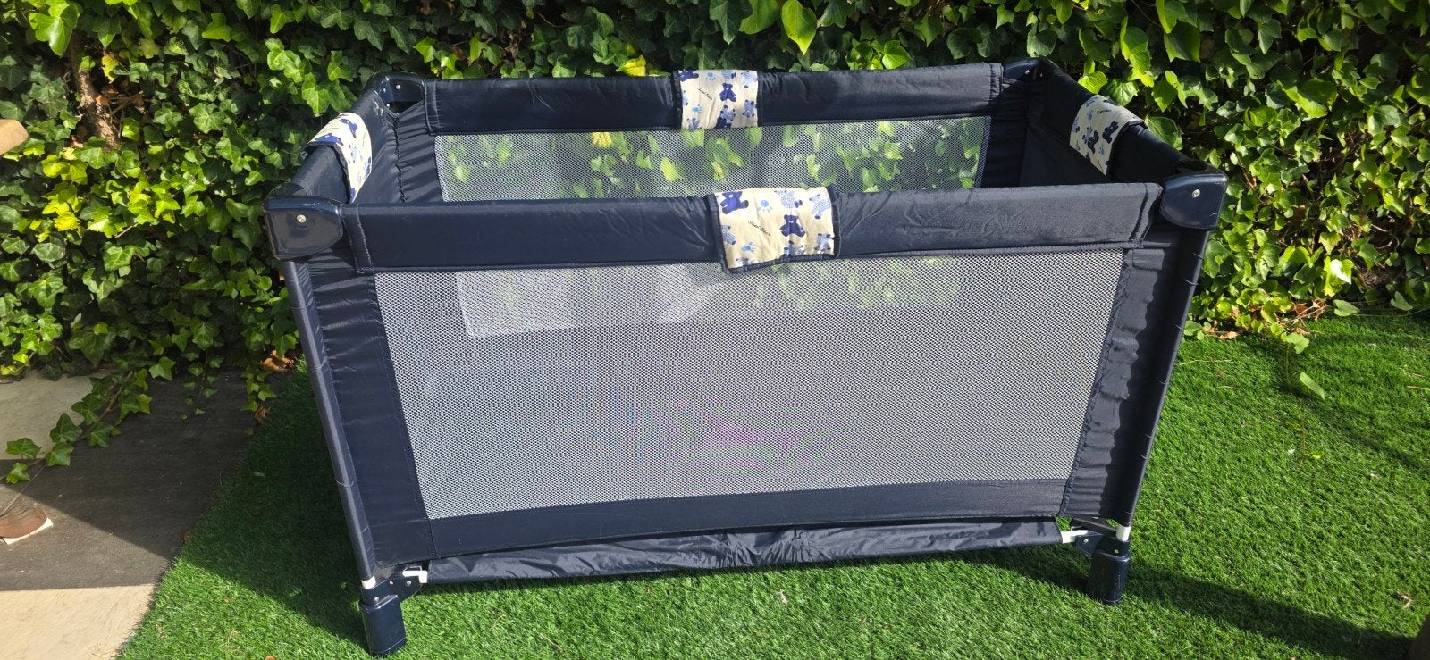 Reisbedje blauw, Kinderen en Baby's, Kinderkamer | Bedden, Ophalen, Gebruikt