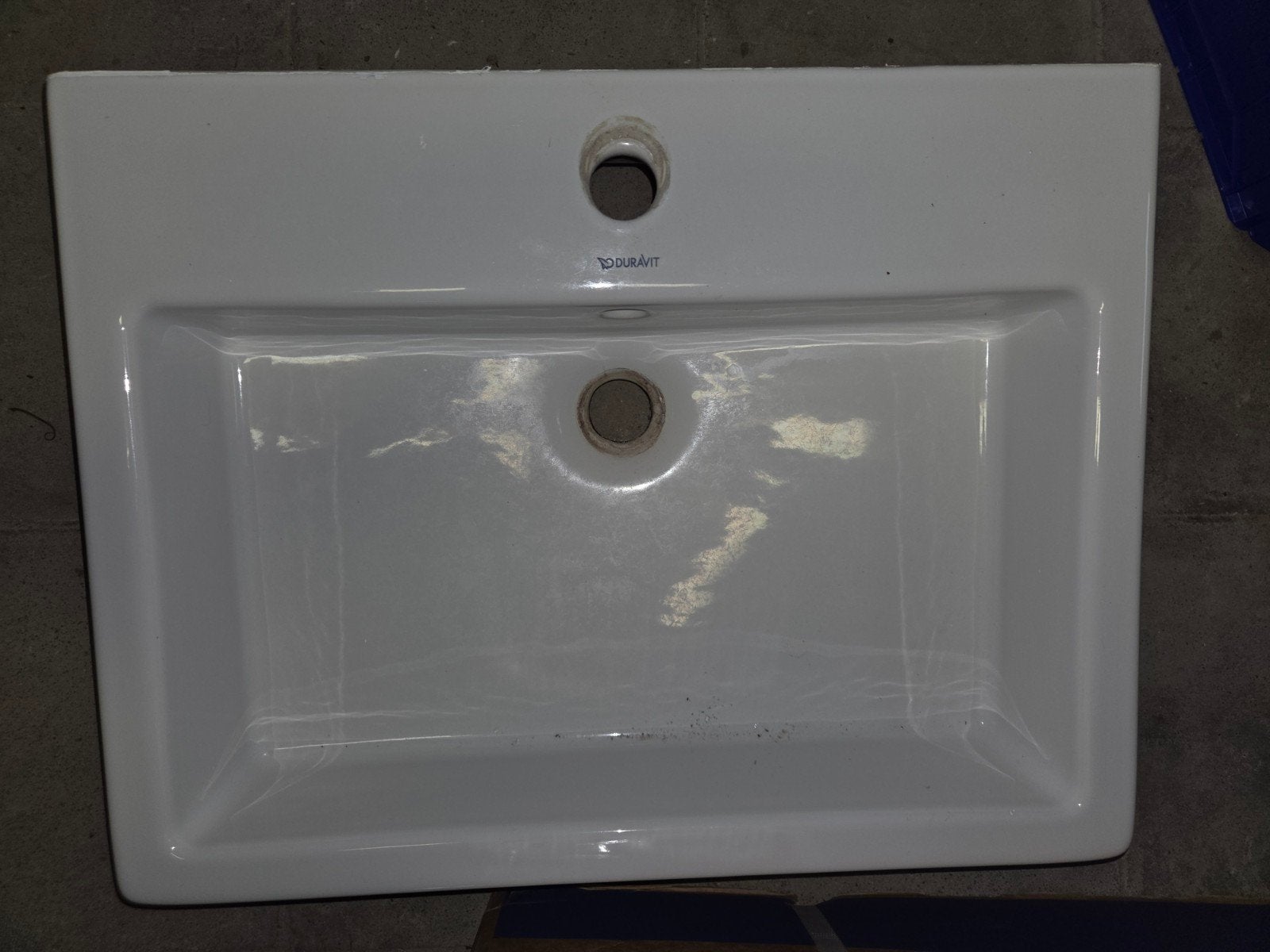 Évier Duravit 60x47x13,5, Bricolage & Construction, Enlèvement, Utilisé, Pierre, Lavabo