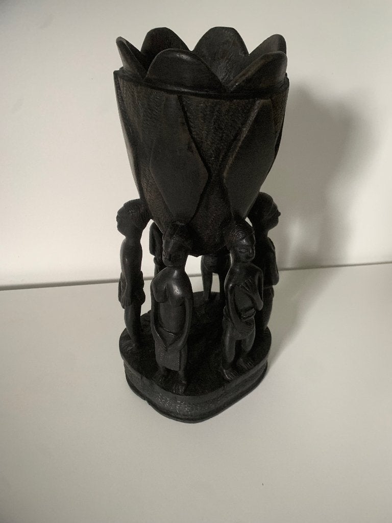 afrikaanse Kunst ebben beeldje, Ophalen, Hout, Beeld
