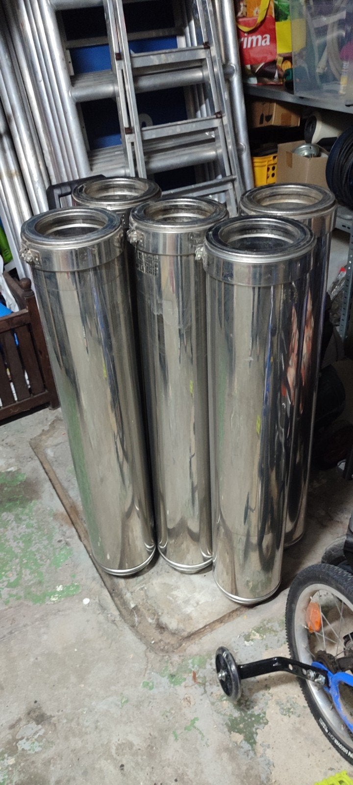 tubage double paroi inox 180/130, Enlèvement