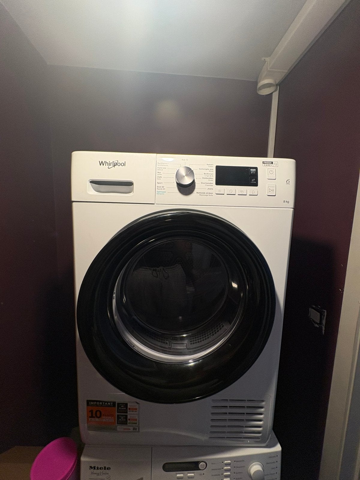 Whirlpool FreshCare+ 8kg Warmtepompdroger A++, Enlèvement, Comme neuf