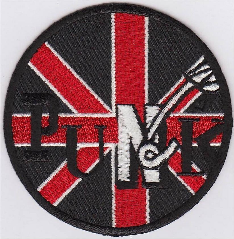 Punk stoffen opstrijk patch embleem #1, Verzenden, Nieuw, Kleding