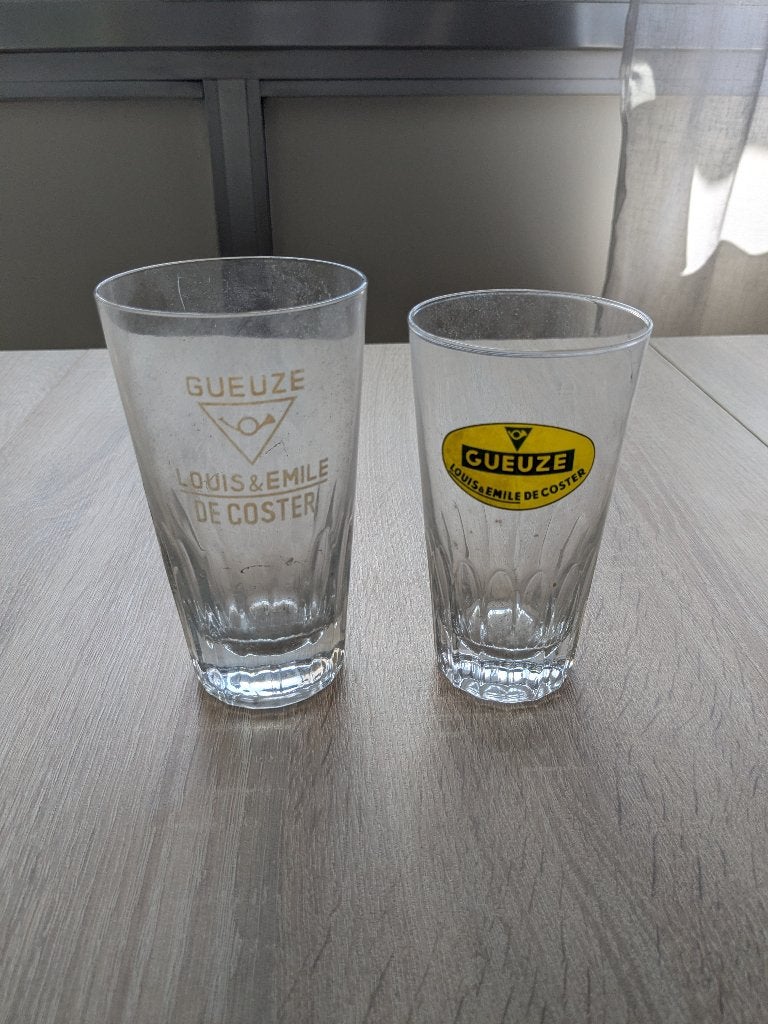 Verre Gueuze Louis & Emile de Coster, Enlèvement