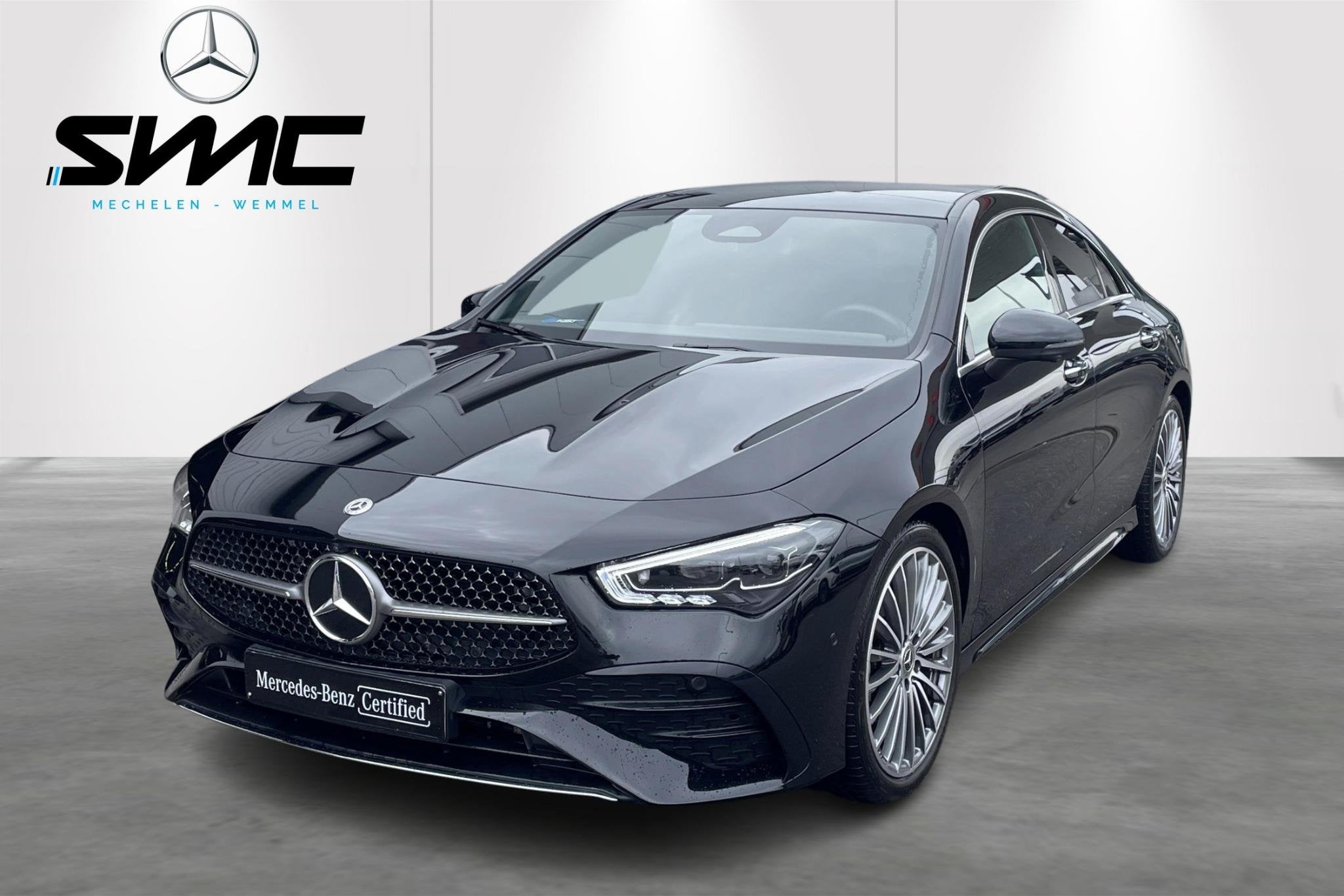 Mercedes-Benz CLA CLA 180 AMG Line Pano - 360° camera - Mem, Auto's, Gebruikt, Zwart, 4 cilinders, 136 pk