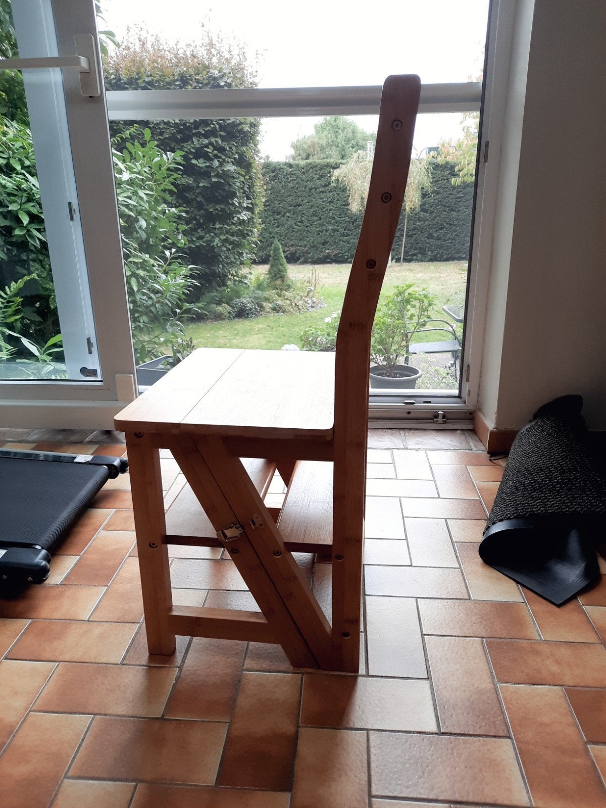 Ladderstoel - houten opvouwbaar trapje 3 treden, Huis en Inrichting, Ophalen
