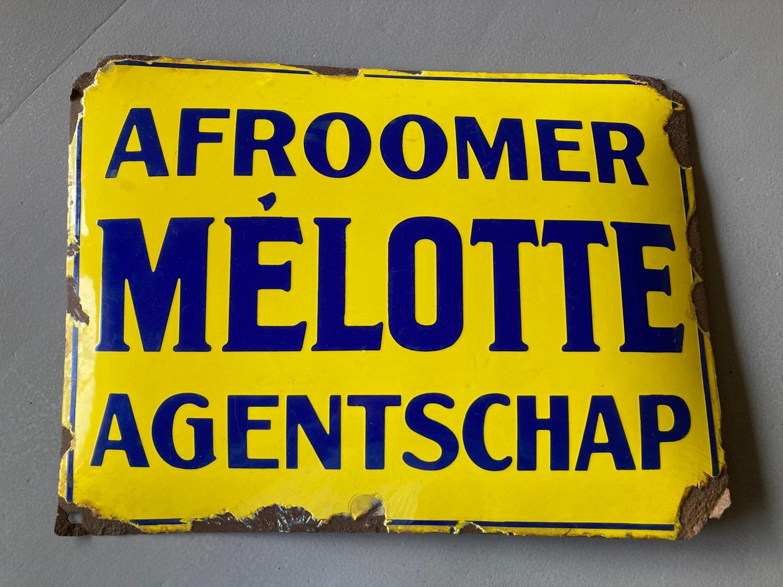 Stokoude emaille afroomer Mélotte Remicourt, Ophalen of Verzenden