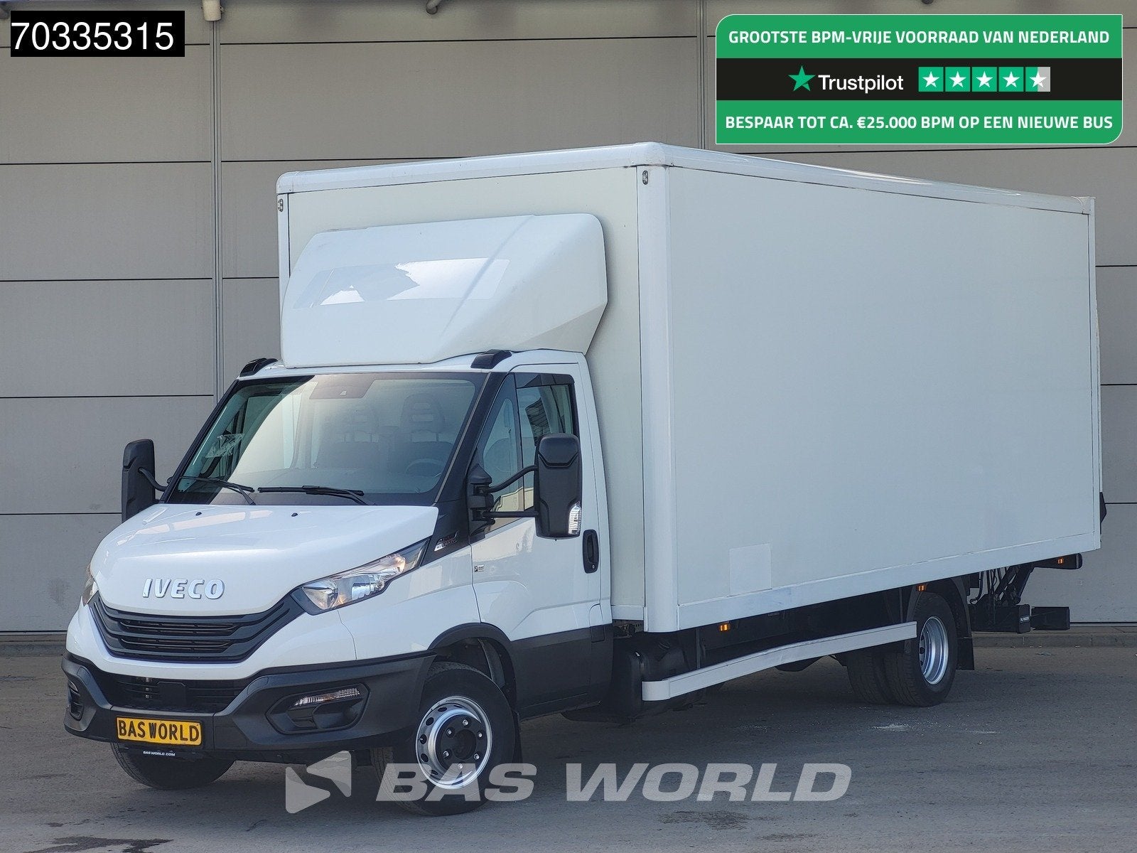 Iveco Daily 72C21 3.0L Automaat 1000KG Laadklep Luchtvering, Autos, Camionnettes & Utilitaires, Achat, Euro 6, Entreprise, 210 ch