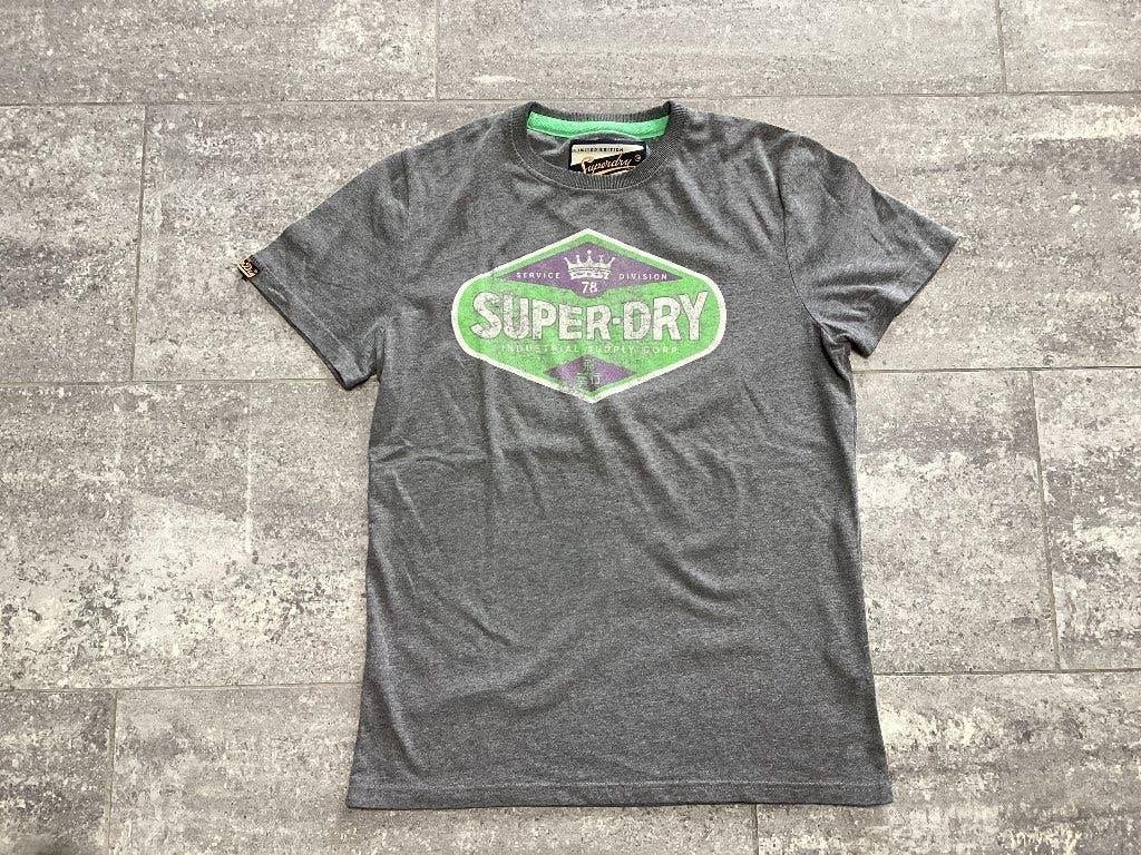 Tee-shirt Superdry M/L, Gris, Enlèvement ou Envoi, SuperDry, Comme neuf