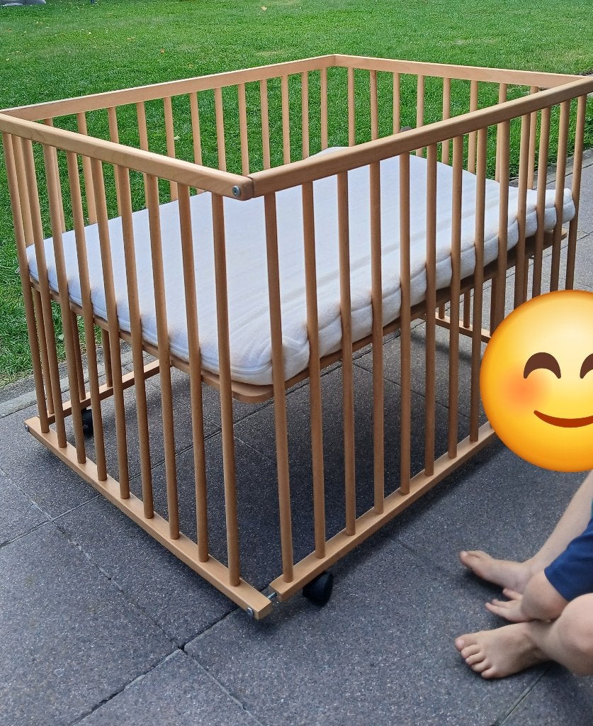 Babypark, Enlèvement, Comme neuf, Rectangulaire, Réglable en hauteur